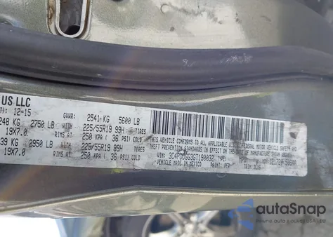 2016 Dodge Journey Crossroad Plus from USA, damaged, VIN 3C4PDDGG3GT190032